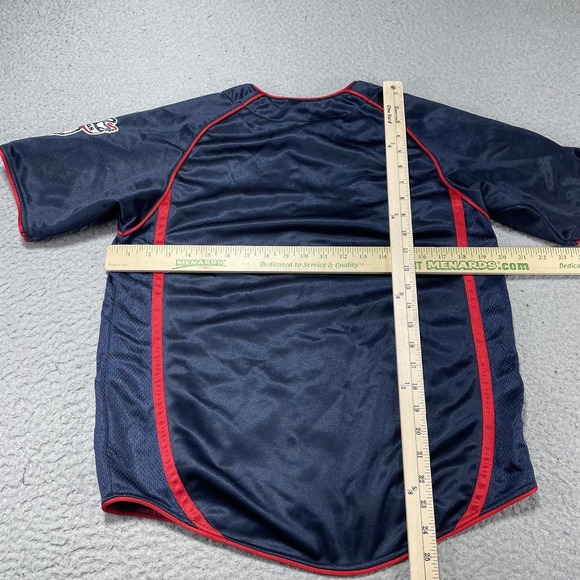 Minnesota Twins Jersey Youth Boys Large Blue MLB Baseball True Fan Button Front - Picture 5 of 9